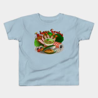 I love seafood Kids T-Shirt